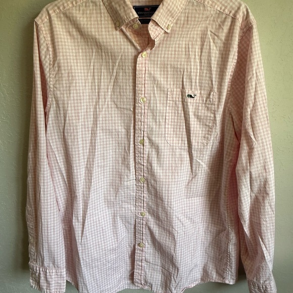 Vineyard Vines Other - Men’s M Pink Plaid Vineyard Vines Button Up Classic Fit Preppy Tucker Shirt
